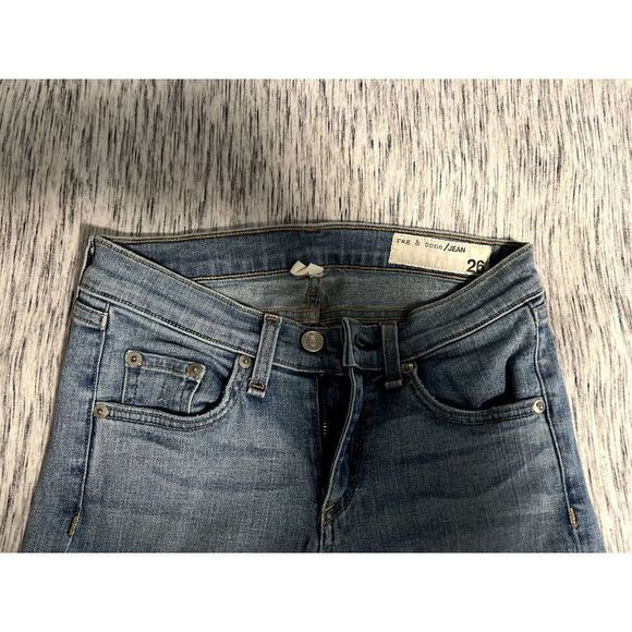 Rag & Bone Skinny Ripped Jean Sz 26 - Picture 3 of 9
